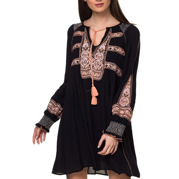 Free People Dresses & Skirts - Free People Wind Willow Dress - Black